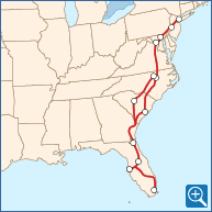 Transportation Amtrak Map